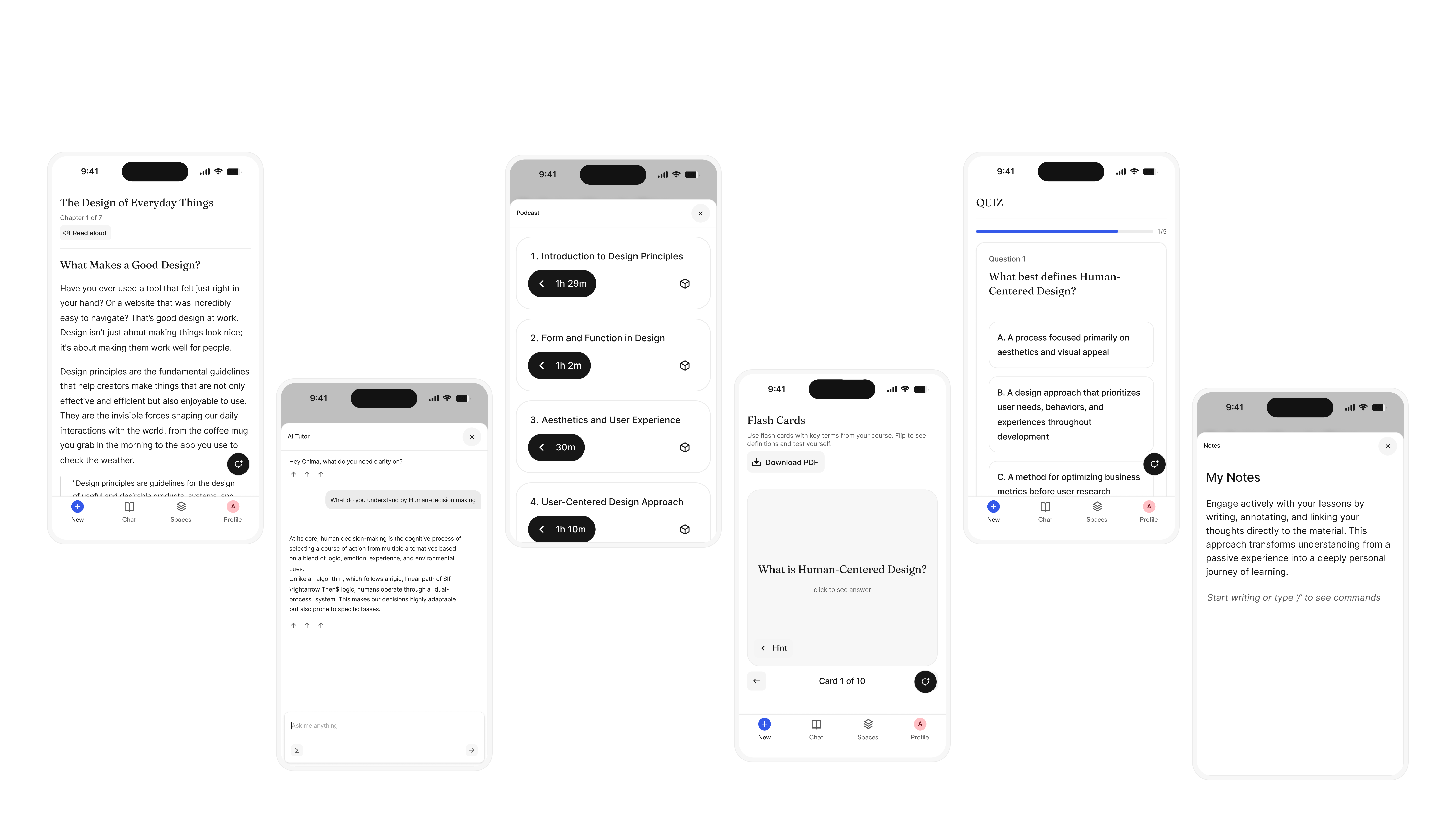 Nuton mobile screens
